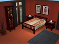 free sims 2 downloads -  Bed Suite and Bookshelf 
