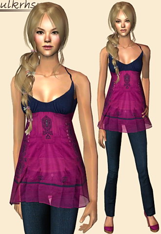 Boho-chic babydoll with skinny jeans and platform sandals.