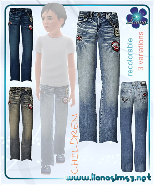 Jeans for sims 3 boys