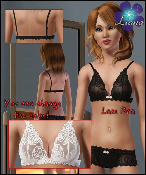 Roses lace bra - you can mix and match with the thongs and briefs from the same set.