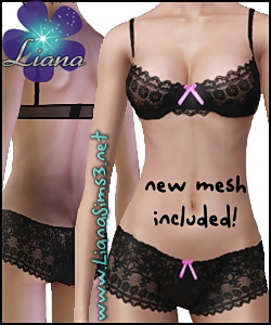 A fresh, sweetly feminine look for your sims with this classical lace contour set! UPDATED!!! - Please delete the older version named LianaSims3_040809_LaceSleepwearSet.package