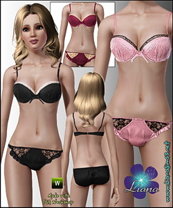 Beautiful and feminine undies for your sims! Recolorable