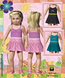 New toddler outfit, recolorable
