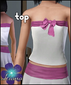 Satin corset top with bow - you can change the color and the pattern for the top and the bow. Available for everyday and formal.