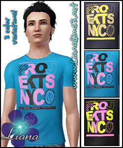 Package format! Projekts NYC Fac51 T-Shirt for men, available with 3 included variations, you can change the colors to all of them in 3 areas!