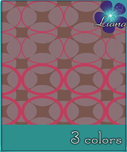 Magical circles pattern in 3 colors - you can use it for fashion, bedding and decor!