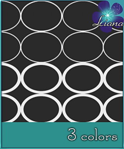 Magical circles pattern in 3 colors - you can use it for fashion, bedding and decor!