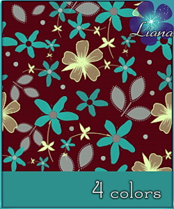 Floral Pattern for Sims3 in 4 colors!