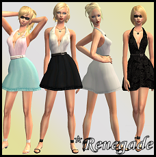 Renegade Belted Dresses Pin-up Outfits
