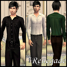 Renegade Male Dress Shirts Outfit